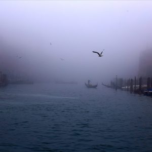 Beautiful foggy Venice